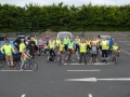 Cyclists ready for off